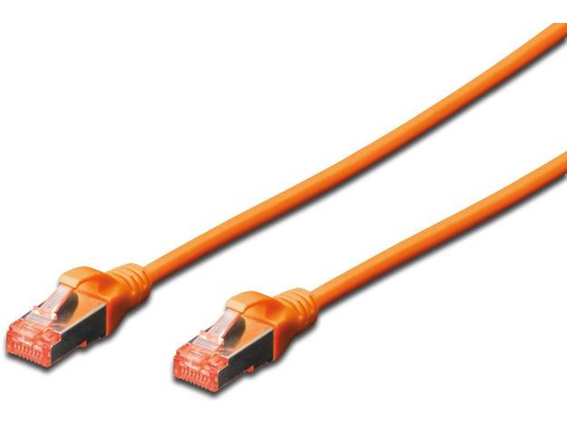 Cabo de Rede DIGITUS (RJ45 - 50 cm - Laranja)