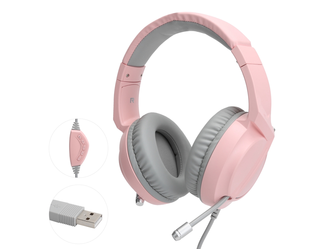 Fone de Ouvido para Jogos Ajazz Ax365 com Cancelamento de Ruído e Iluminação RGB EOOCOO