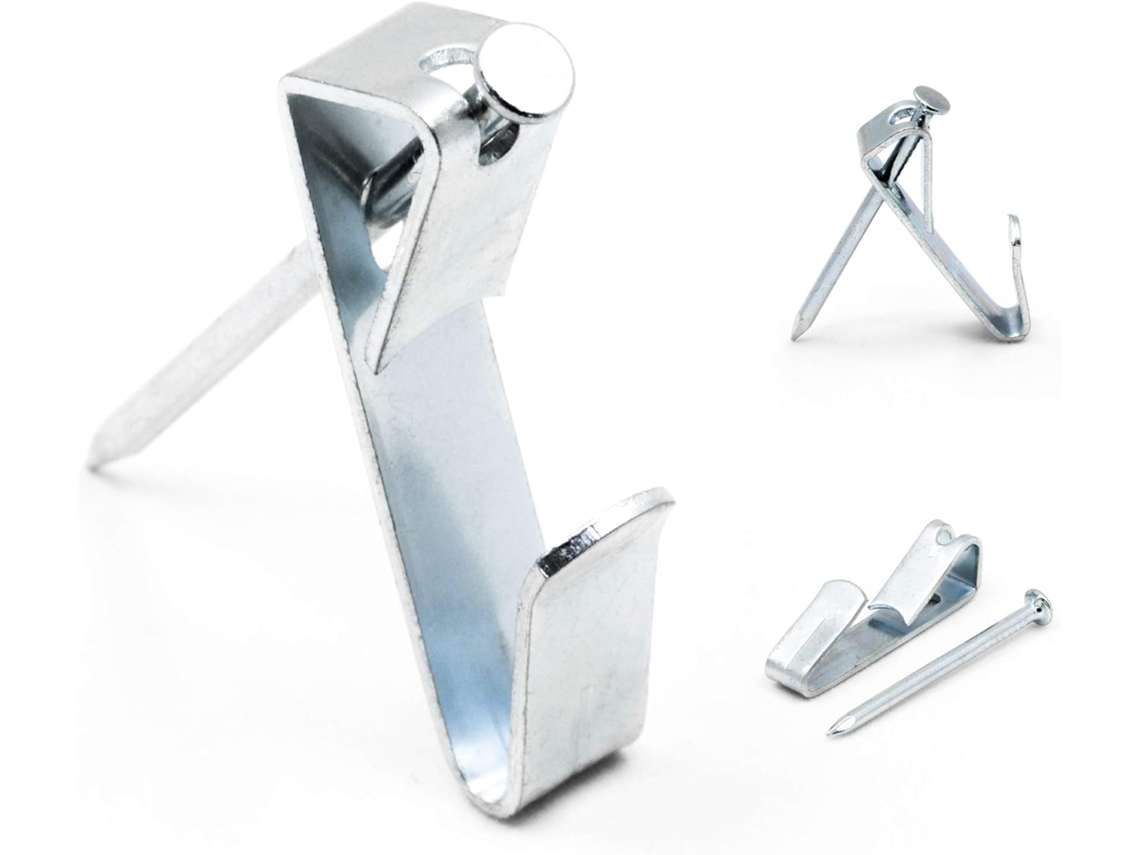 Ganchos Para Quadros De 13,6 Kg - Suportes Profissionais Em Drywall Com Pregos Inclusos -aquaforge