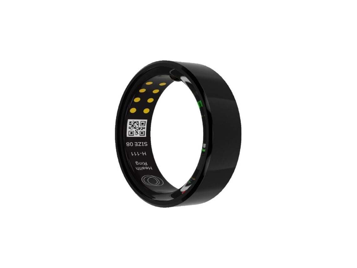 Rastreador de Saúde de Smart Ring com Caixa de Carregamento NISSGU Sr03Prata 8# Preto