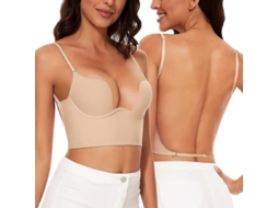 2026 sutiãs Sem Costuras para Mulheres com Decote Profundo e Espalda Baixa Convertíveis Multiusos Suaves e Confortáveis