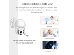 Câmera de segurança externa PTZ Wi-Fi 1080p 2MP sem fio
