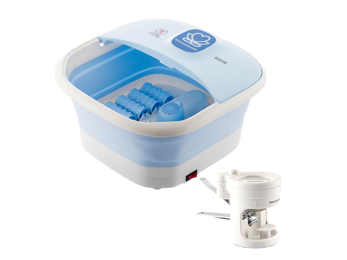 Kit Spa para Pés Dobráveis com Hidromassagem e Cortador de LED INNOVAGOODS