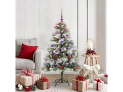 Vidaxl Árvore De Natal Artificial Verde E Branco 150 Cm