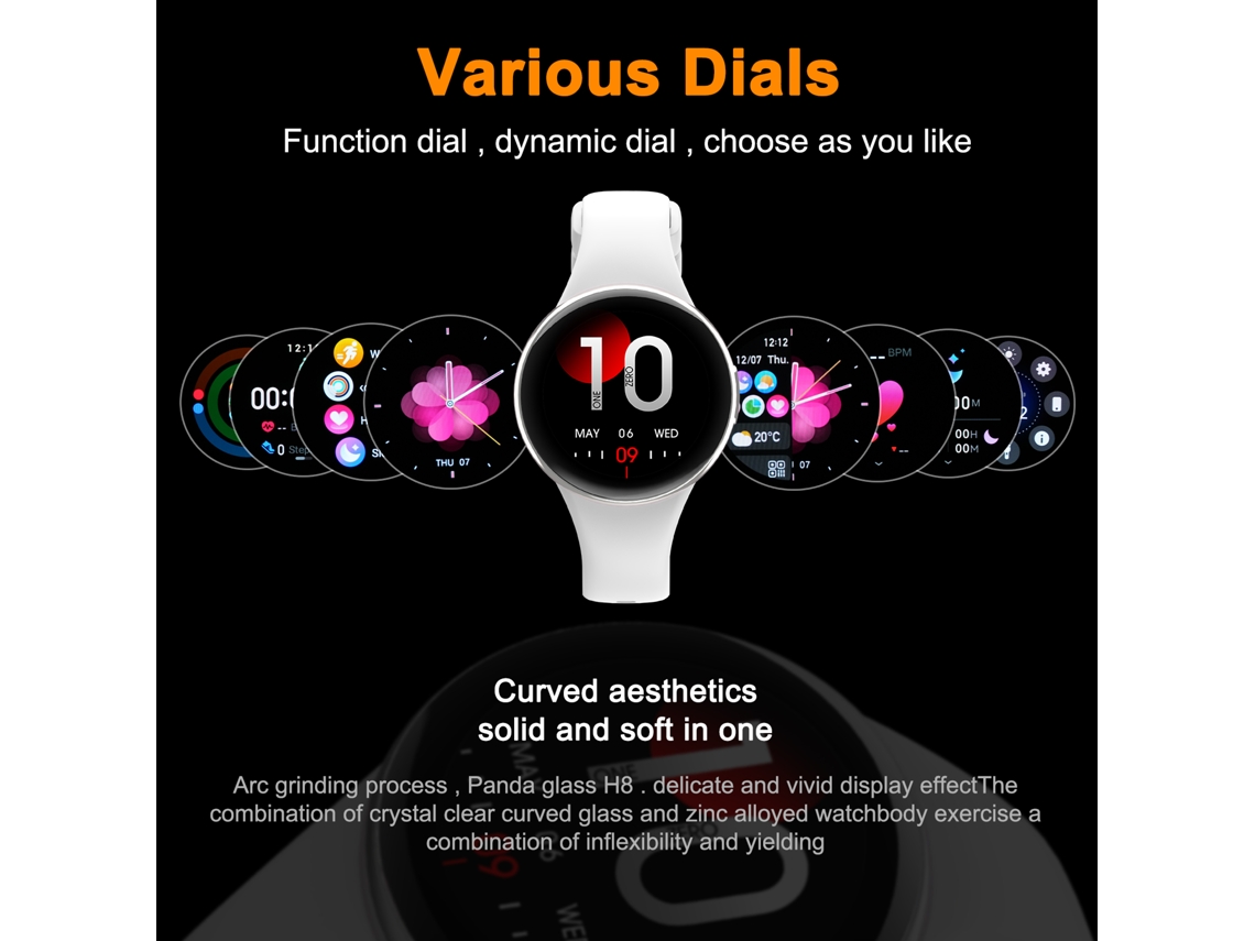 Relógio Inteligente Estiloso Fitness Tracker Com Monitoramento De Ritmo Cardíaco E Sono Ip68