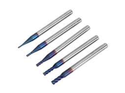 Laxiscreed Pack De 5 Fresas Cnc Com Revestimento Azul E Dureza Hrc 65° Para Usinagem