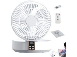 Mini Ventilador De Mesa, 3 Velocidades, Ajustável Em 330°, Alimentado