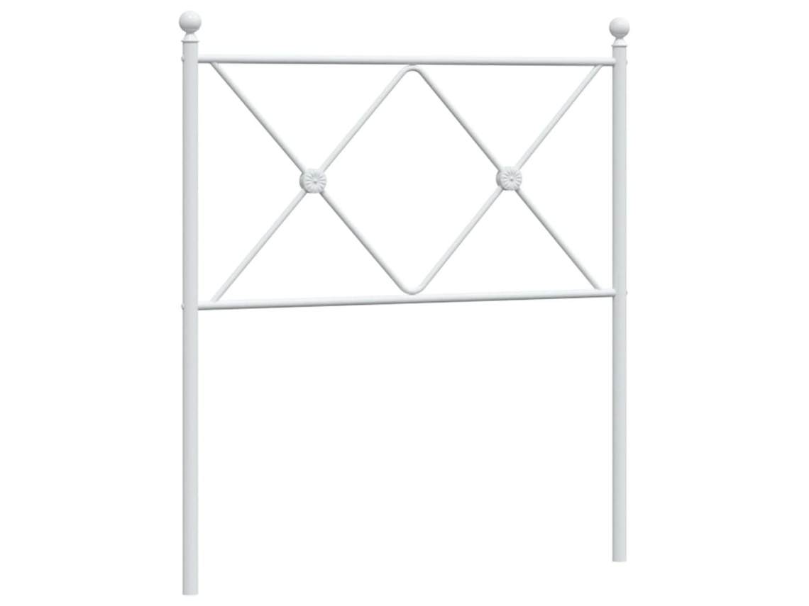 Cabeceira de substituição de 80 cm em metal branco, exclusiva da MAISON.