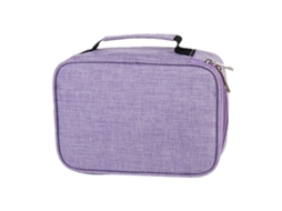 Estojo para Lápis, Grande Capacidade, Multifuncional, Roxo, Escolar, Escritório AQUAFORGE