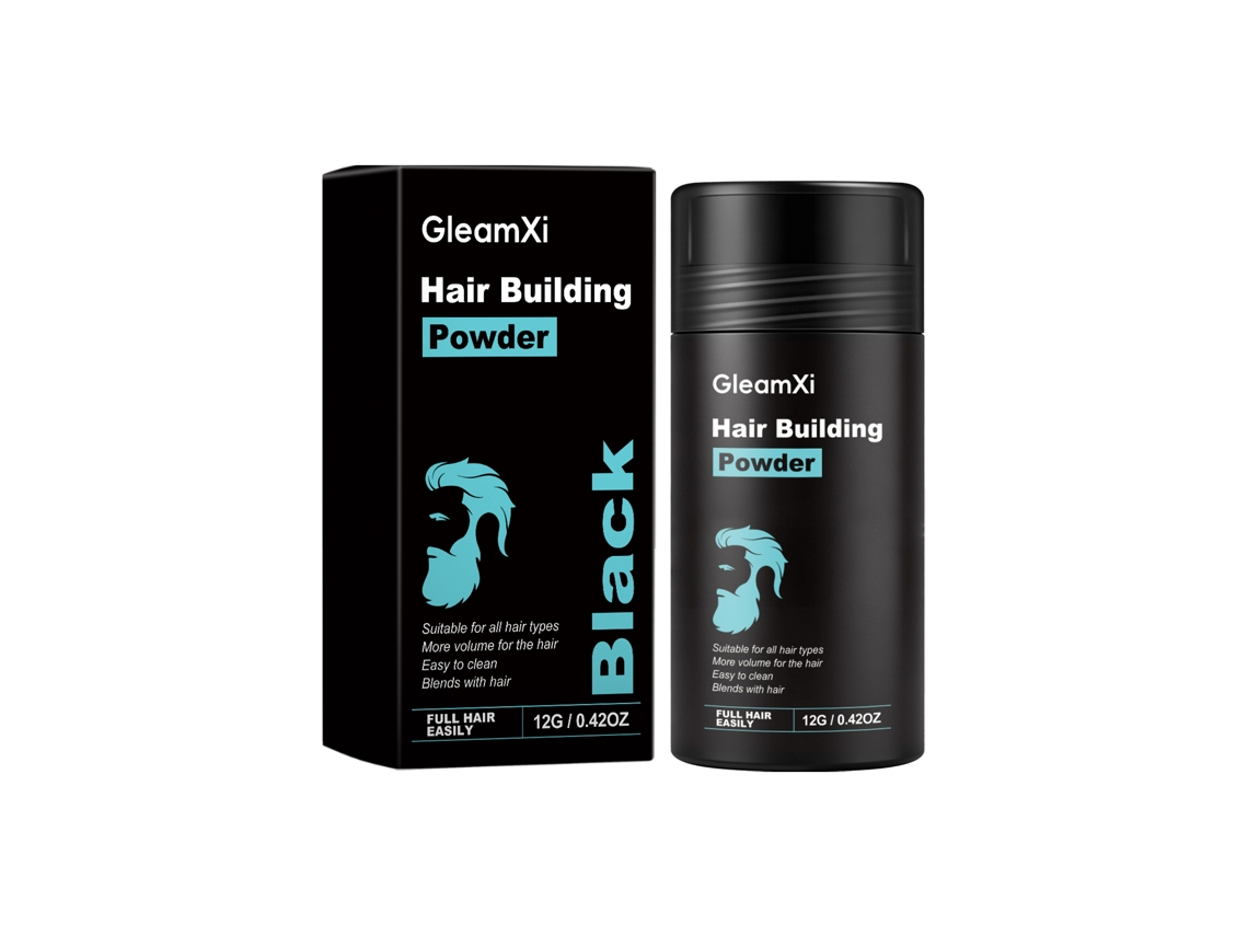 Linha de Cabelo Gleamxi em Pó Preto da LAXISCREED para Aumento de Volume
