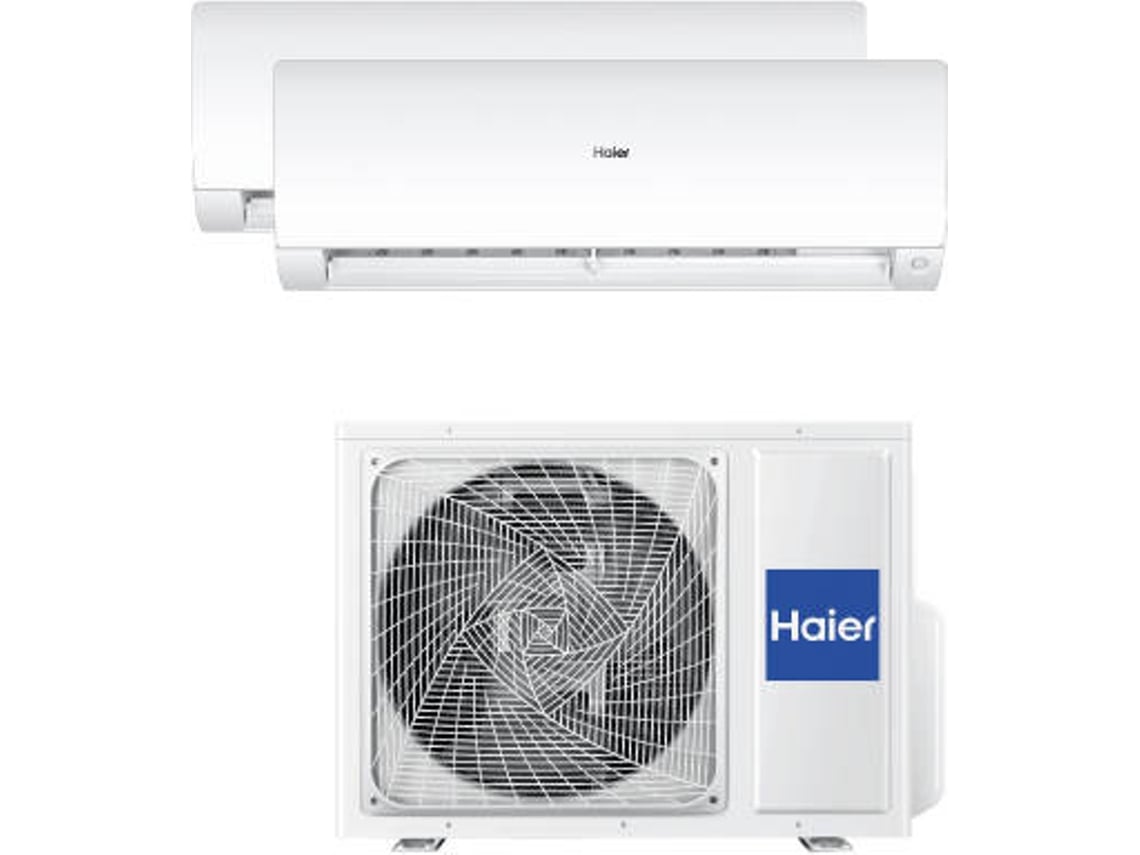 Ar Condicionado Multi Split HAIER Flexis (24 + 24 m2 - 12,000 + 12,000 BTU - Branco)