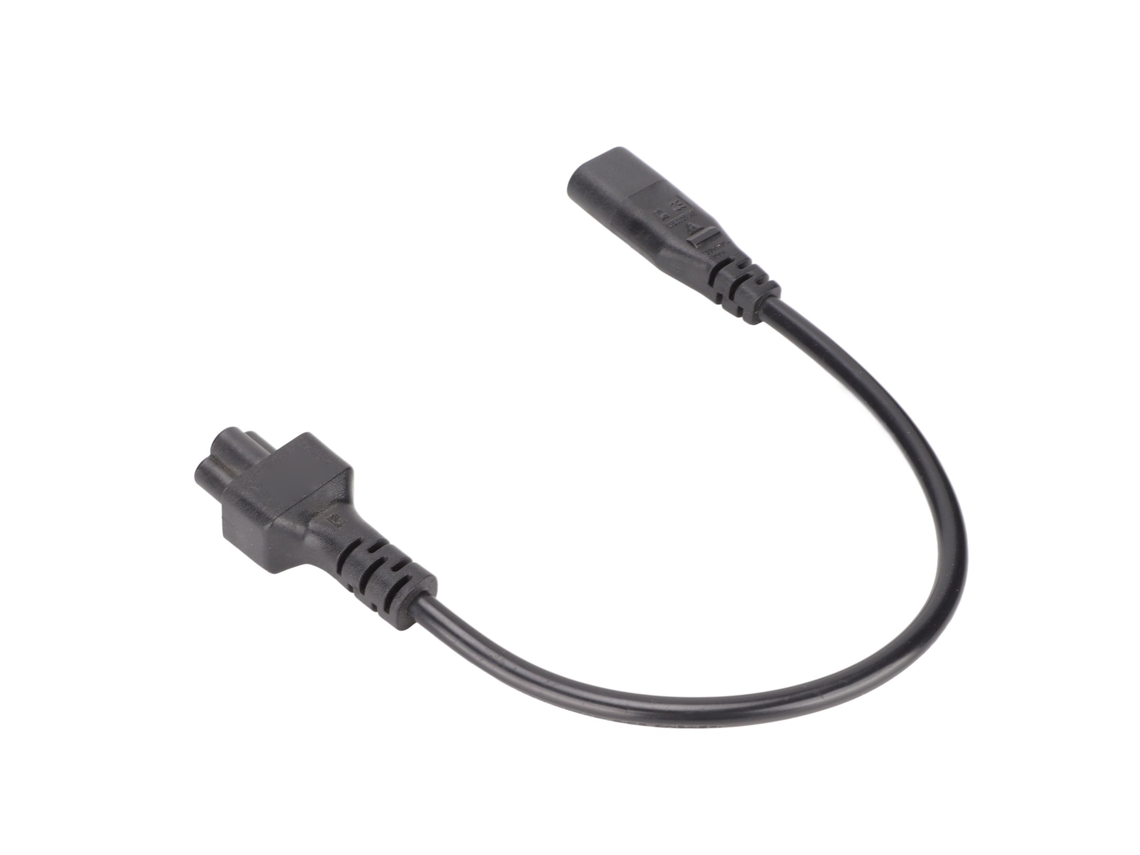 Aetheria cabo de Alimentação Iec320 C8 Macho para C5 Fêmea 2.5a/250v 0.3m para Adaptadores de Laptop