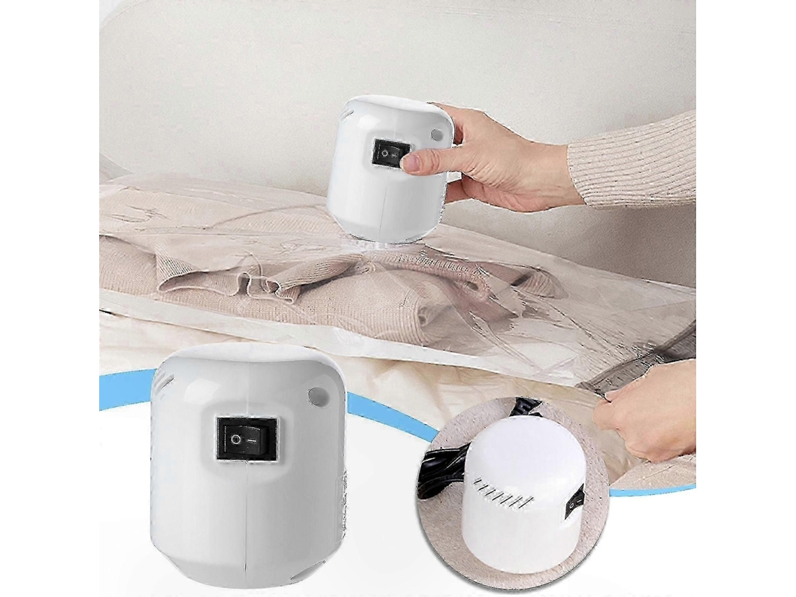 Bomba De Vácuo Portátil Para Sacos Armazenamento, Seladora A Ar Elétrica Compressão Roupas E Cobertores Em Casa.