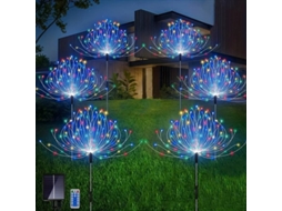 Luz Solar Led Para Fogos De Artifício, 8 Modos De Controle Remoto Para Decoração SUNNY SPACES