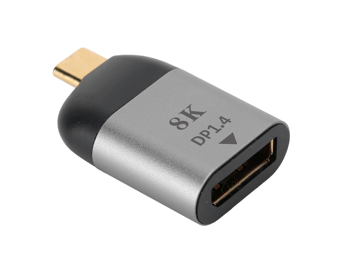 Aetheria adaptador Type‑c Macho para Dp com Cascara de Alumínio Suporta 8k 60hz Windows Android os X