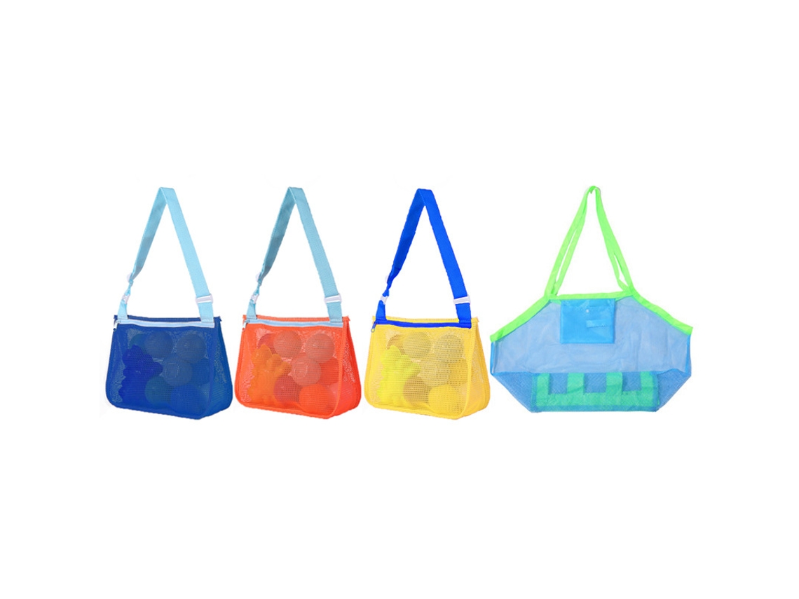 Conjunto 4 Bolsas De Armazenamento De Malha Para Brinquedos De Praia Yuysan (ab03)