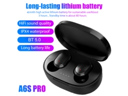 Fones Bluetooth A6s Pro com carregamento sem fio EOOCOO
