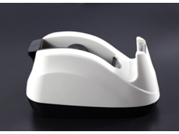 Dispensador De Fita Adesiva Mesa Com Base Pesada E Antiderrapante, Para Uso Uma Só Mão (branco)