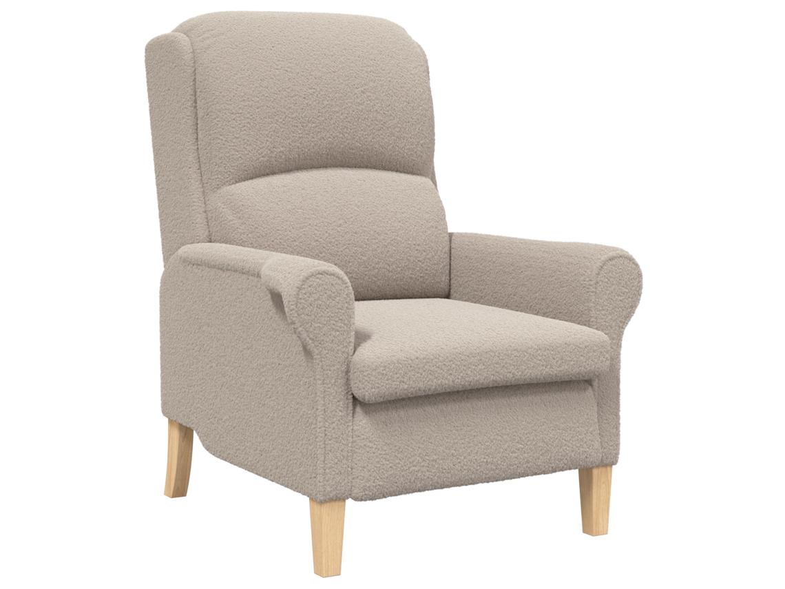 Conjunto 1 Poltrona Vidaxl Cinzento-claro Tecido (76 X 94 X 102 Cm)