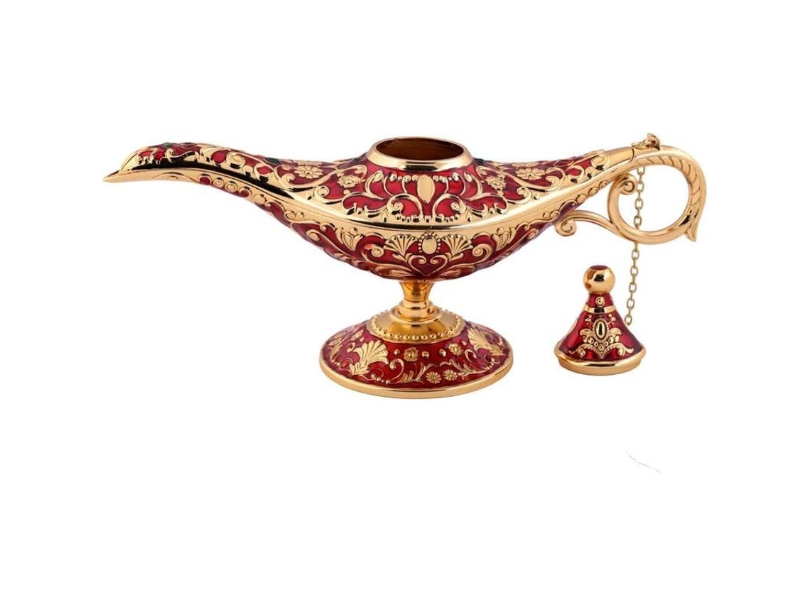 Lâmpada Mágica Nova LINE de Aladdin para colecionadores, decoração, presente, vermelha