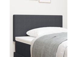Cabeceira Design Simples Cinza Escuro 100 Cm Tecido Corduroy Lovely Home