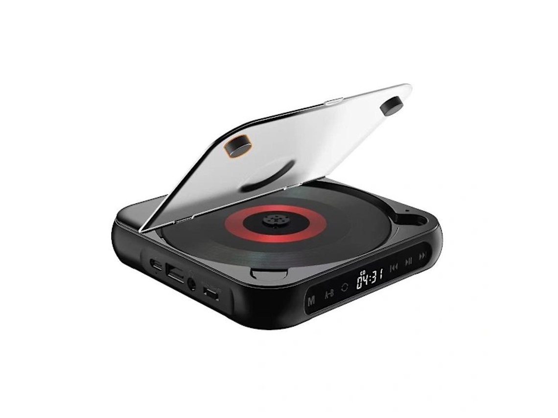 Mini Leitor de DVD 1080p com USB, Controle, Interface HD AQUAFORGE