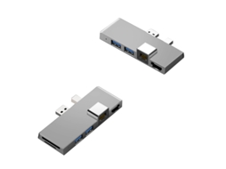 Estação De Ancoragem Bestvite 4k Leitor De Cartão Tf Compatível Gigabit Ethernet 2 Usb 3.1 Prata