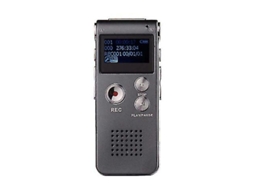 Mini Gravador Digital, Memória Flash Usb / Mp3 Player 8gb Yizhood (cinza)
