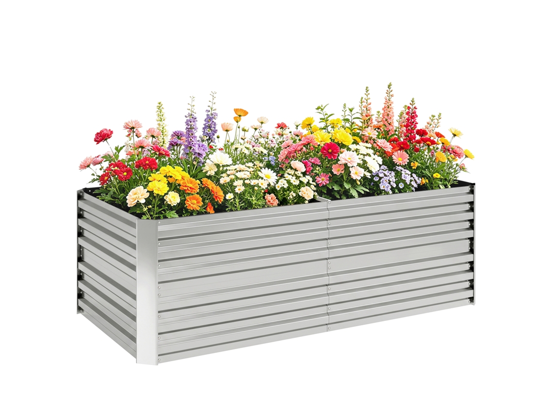 Canteiro de Horta 180x90x59cm, com Tubos de Aço Reforçado BTFORUS