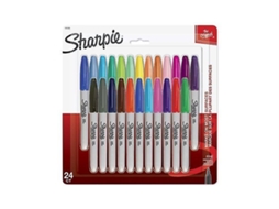 Marcadores Permanentes Sharpie Electro Pop, Ponta Fina, 24 Unidades Olysi Shop