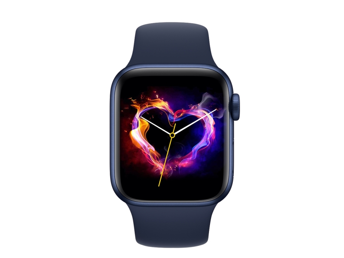 Smartwatch De 1,85 Polegadas Com Carregamento Sem Fio, Chamadas Bluetooth E Nfc (azul)