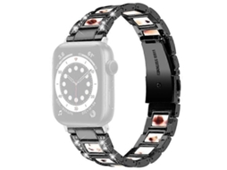 Compatível Com Apple Watch Series 9/8/7 41 Mm/6/5/4/se /se (2022)/se 40 Mm/3/2/1 38 Mm Aço Inoxidável Vledary (2023)