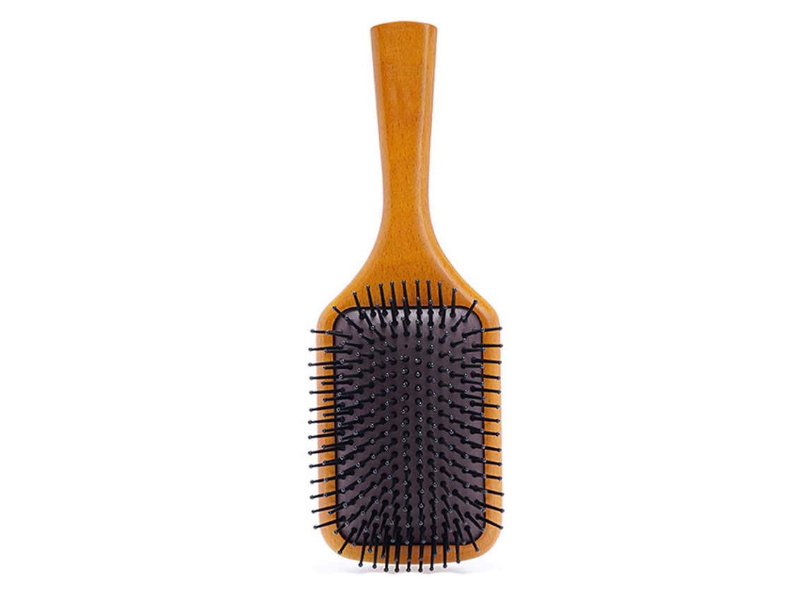 Escova De Cabelo Profissional De Madeira, Massagem, Escova De Cabelo Antiestática, Ferramenta De Cabeleireiro Brilvibera