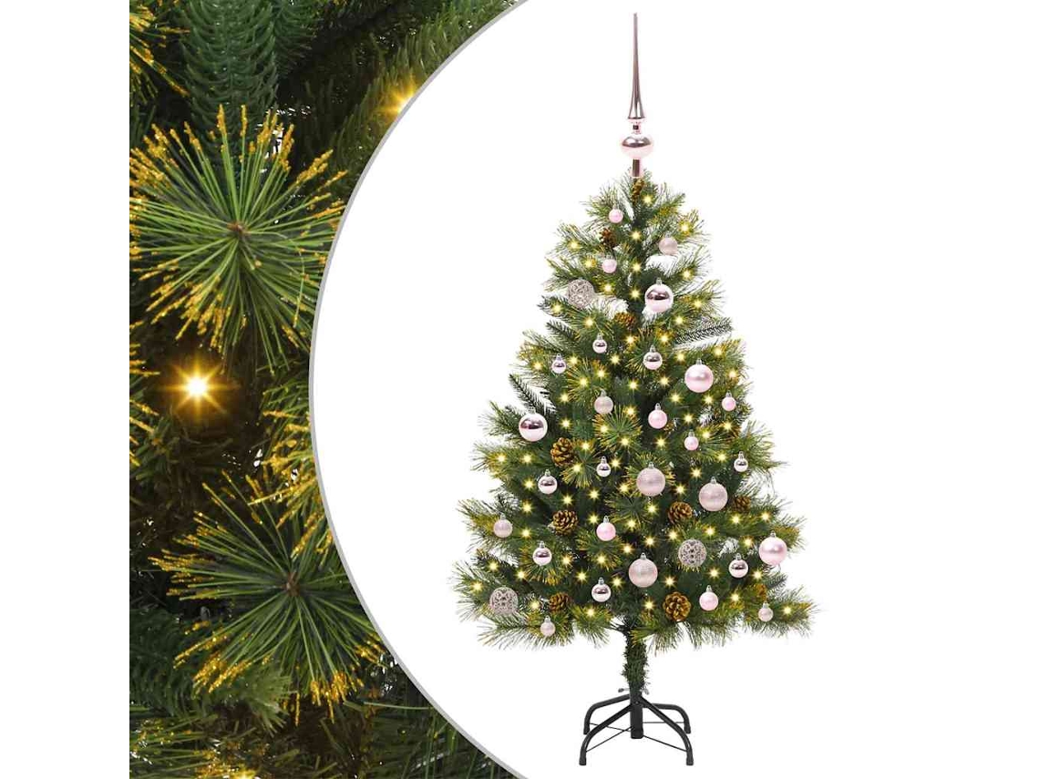 Conjunto 1 Árvore De Natal Artificial Vidaxl Verde Pvc (150 Cm)