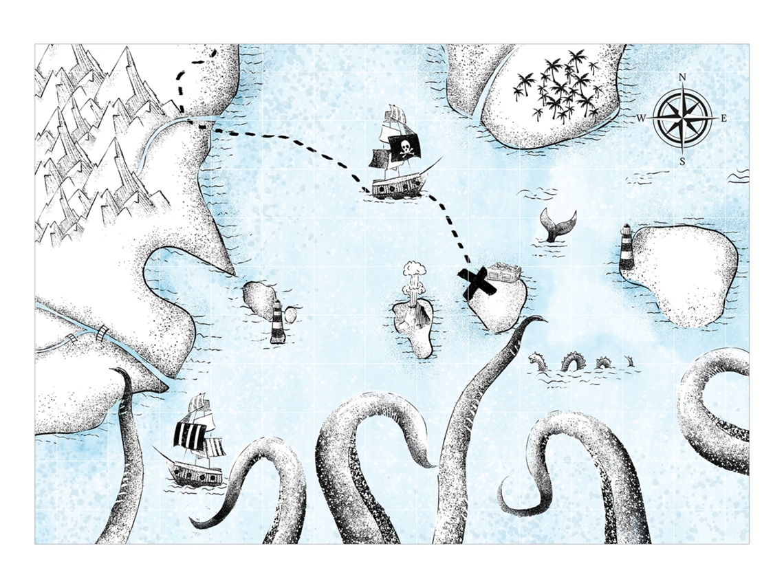 Papel de Parede ARTGEIST Treasure Map (245x175)