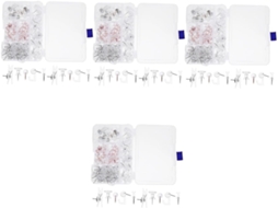 4 Caixas De Alfinetes Escritório Para Quadro Avisos Coloridos,