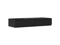 Conjunto 1 Móveis Para Quarto Vidaxl Preto Derivados De Madeira (80 X 36,5 X 16,5 Cm)