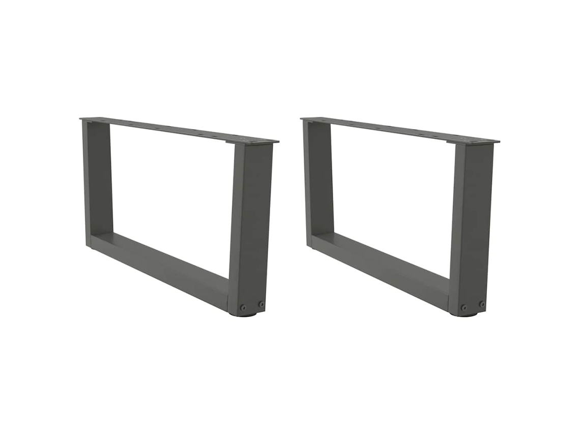 Vidaxl Pés Para Mesa De Centro Em V, 2 Peças, Antracite, 70x(30-31,3) Cm, Aço