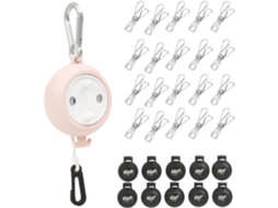Varal Retrátil Portátil De 10m Para Camping, Viagens E Atividades Ao Ar Livre. Antiderrapante, Ideal Para Secar Roupas Em Campings, Trilhas, Hotéis