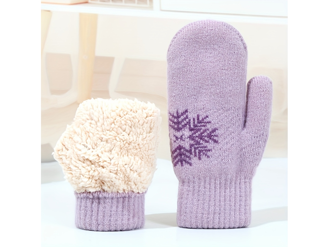 Luvas de inverno unissex com forro polar, isolamento espesso, proteção contra frio, para uso ao ar livre STELASPLEN