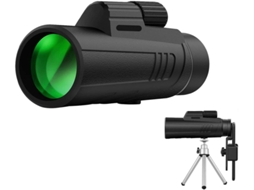Telescópio Monocular 10x42 Ip68 Bak4 Prisma Fmc Adaptador Smartphone Tripé Atividades Ao Ar Livre Preto Bestvite