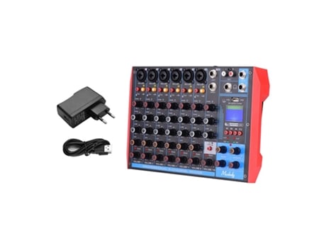 Mesa de Mistura GOEIK +48V Phantom Power (8 Canais - Bluetooth - USB - MP3)