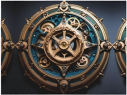 Manta de Flanela Ultramacia Phayah com Estampa Steampunk Moderna Ideal para Sofá Cama Sala Estar Escritório e