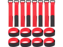Tiras De Velcro De Nylon Reutilizáveis (20 Unidades) Para Organização De Cabos Domésticos.