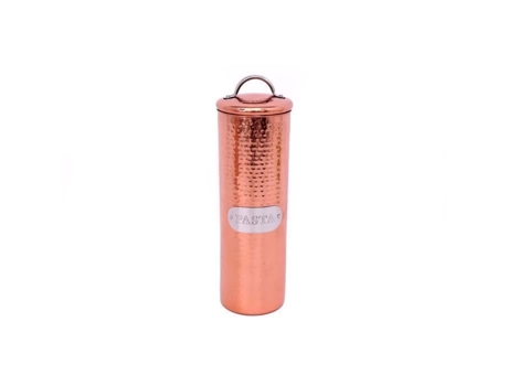 Caixa para massa - SIL - Aço inoxidável martelado - H. 30 cm - Cor cobre
