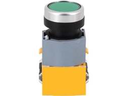 La39 B2 C10 G Botão De Pressão Cabeça Plana Verde Com Rearme Automático, 1na, Controle Industrial