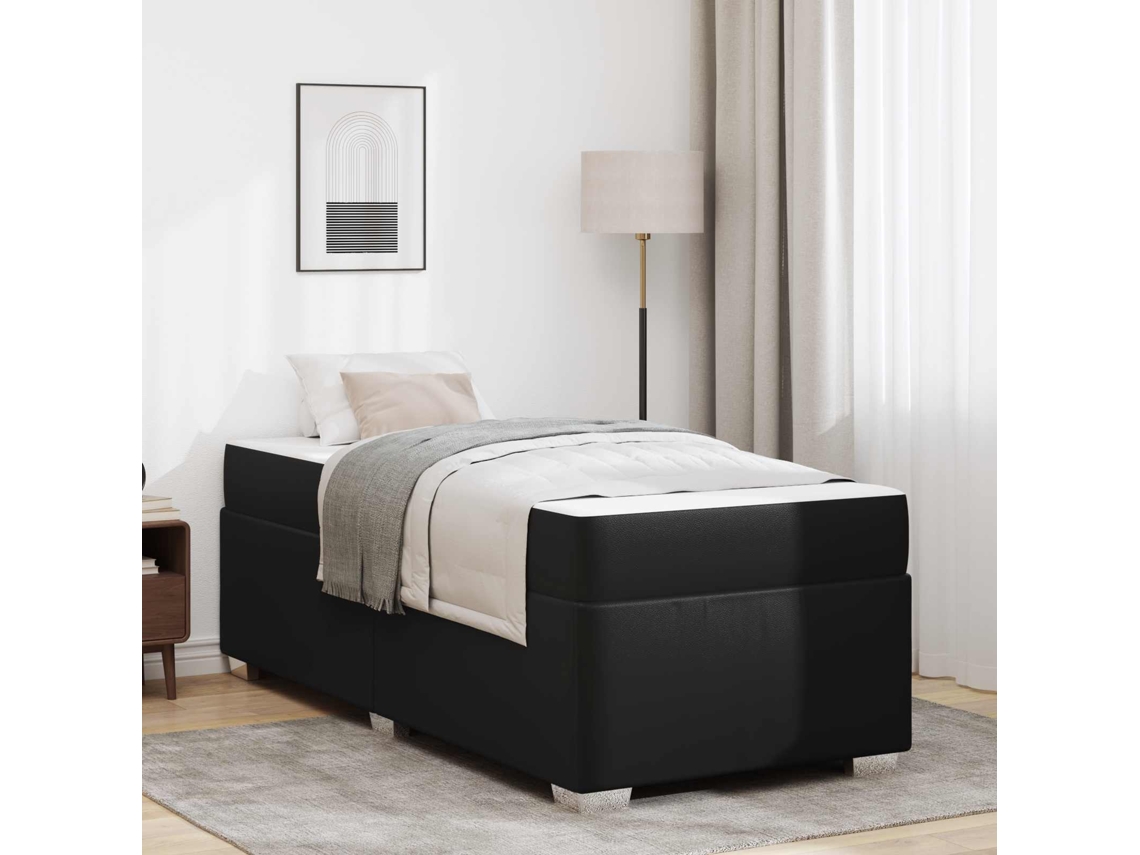 Vidaxl Estrutura Da Cama Preto 100 X 200 Cm Tecido