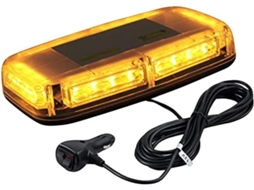 Farol de LED ABS de alto brilho para carro com modos de intermitência magnética.
