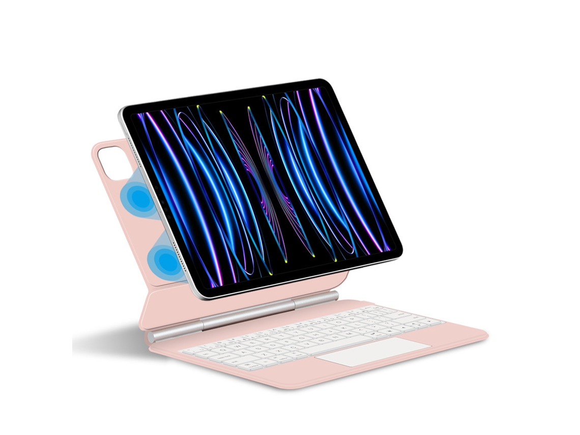 Esta Capa Magnética Com Bluetooth É Compatível Com O Magic Keyboard, Ipad Pro De 11 Polegadas, Ipad Air 5/4 E Ipad De 10,9 Polegadas . Yunzii (rosa)