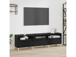Vidaxl Gabinete Para Tv 150 X 30 X 45 Cm Carvalho Preto